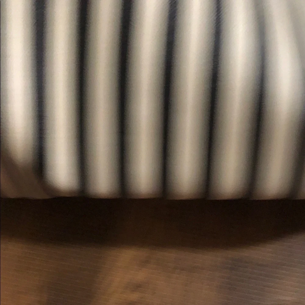 Nicole Miller Black and White Striped Cosmetic Pouch